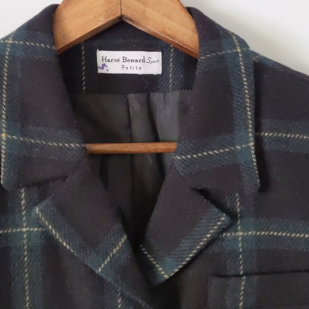 Wool Windowpane Plaid Jacket - Picture 3 of 5